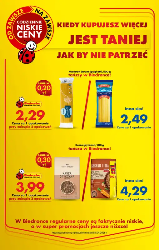 Biedronka - gazetka promocyjna Od poniedziałku, Z ladą tradycyjną od poniedziałku 20.04 do niedzieli 26.04 - strona 4