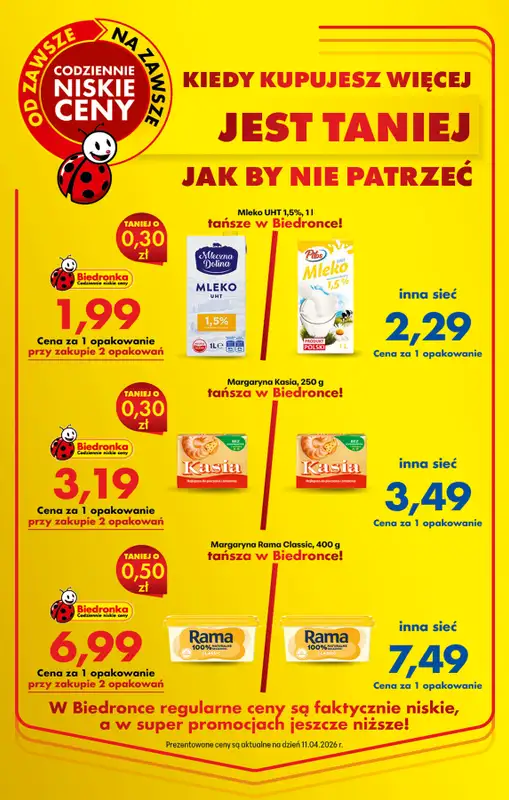 Biedronka - gazetka promocyjna Od poniedziałku, Z ladą tradycyjną   - strona 3