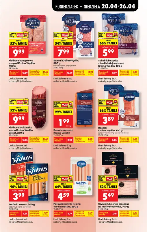 Biedronka - gazetka promocyjna Od poniedziałku, Z ladą tradycyjną od poniedziałku 20.04 do niedzieli 26.04 - strona 61