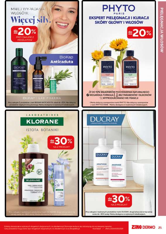 Ziko Dermo - gazetka promocyjna Gazetka Twoje miejsce na kojącą pielęgnację od czwartku 23.04 do środy 06.05 - strona 21