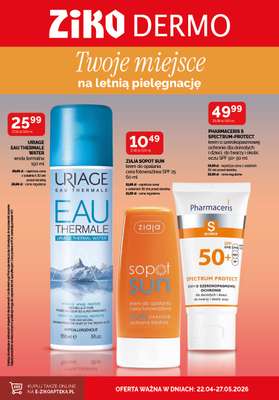 Ziko Dermo - gazetka promocyjna Gazetka od środy 22.04 do środy 27.05