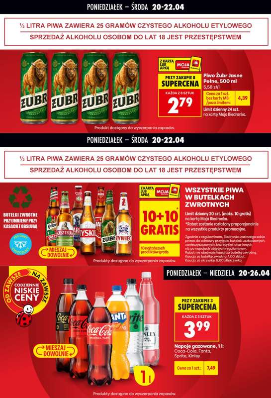 Biedronka - gazetka promocyjna Biedronkowe oszczędności od poniedziałku 20.04 do środy 22.04 - strona 8