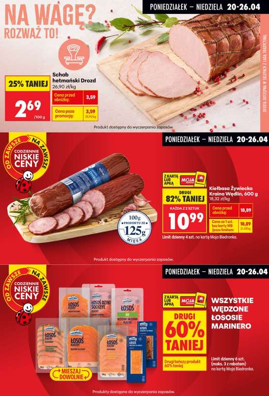 Biedronka - gazetka promocyjna Biedronkowe oszczędności od poniedziałku 20.04 do środy 22.04 - strona 5
