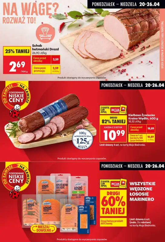 Biedronka - gazetka promocyjna Biedronkowe oszczędności od poniedziałku 20.04 do środy 22.04 - strona 5