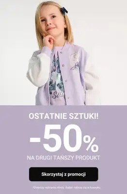 Smyk - gazetka promocyjna OSTATNIE SZTUKI -50% na drugi produkt od poniedziałku 20.04 do środy 22.04