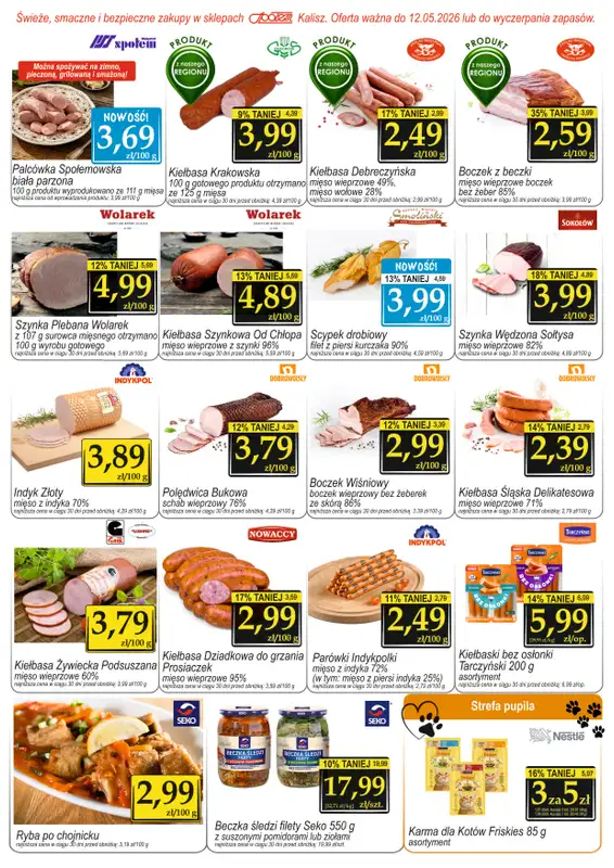 Społem - Blisko i Korzystnie - gazetka promocyjna Gazetka PSS Kalisz od środy 22.04 do wtorku 12.05 - strona 2