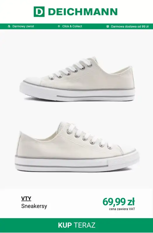 Deichmann - gazetka promocyjna Tenisówki damskie od poniedziałku 20.04  - strona 2