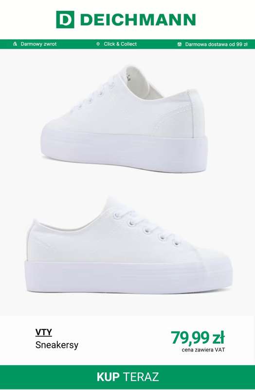 Deichmann - gazetka promocyjna Tenisówki damskie od poniedziałku 20.04  - strona 8