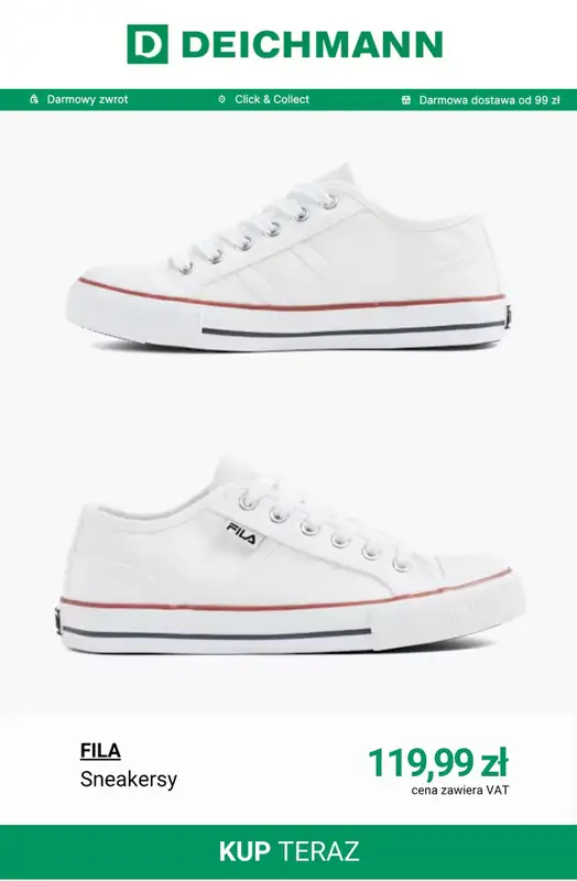 Deichmann - gazetka promocyjna Tenisówki damskie od poniedziałku 20.04  - strona 12