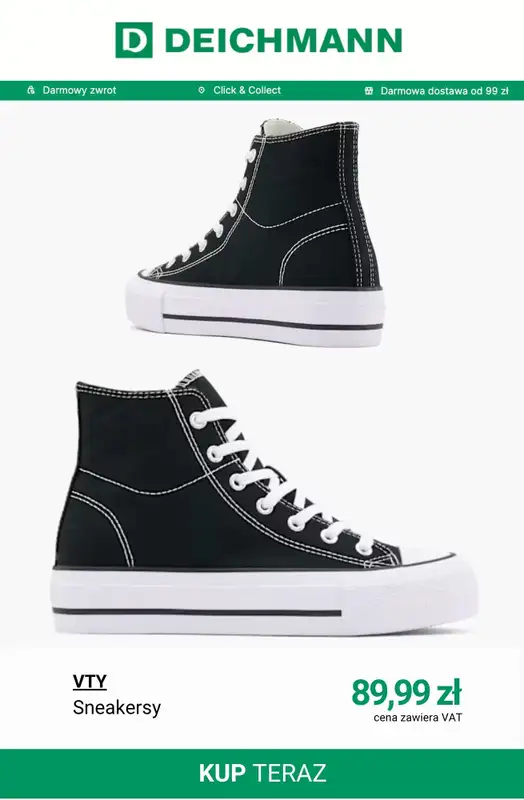 Deichmann - gazetka promocyjna Tenisówki damskie od poniedziałku 20.04  - strona 5