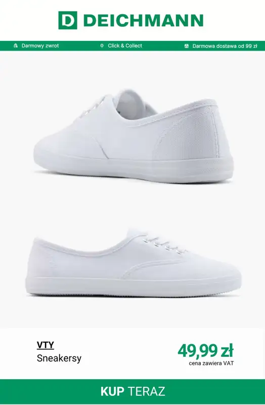Deichmann - gazetka promocyjna Tenisówki damskie od poniedziałku 20.04  - strona 3