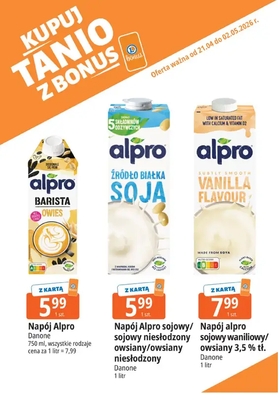 Leclerc - gazetka promocyjna Kupuj tanio z bonus od wtorku 21.04 do soboty 02.05 - strona 4