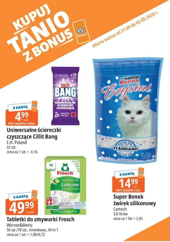 Leclerc - gazetka promocyjna Kupuj tanio z bonus od wtorku 21.04 do soboty 02.05 - strona 18