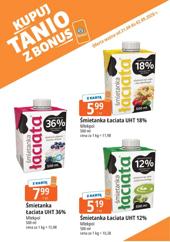 Leclerc - gazetka promocyjna Kupuj tanio z bonus od wtorku 21.04 do soboty 02.05 - strona 3