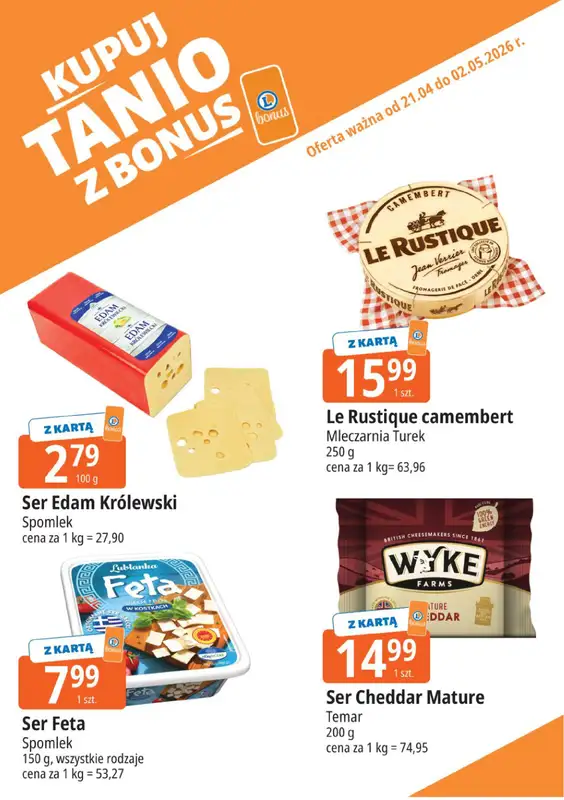 Leclerc - gazetka promocyjna Kupuj tanio z bonus od wtorku 21.04 do soboty 02.05 - strona 8