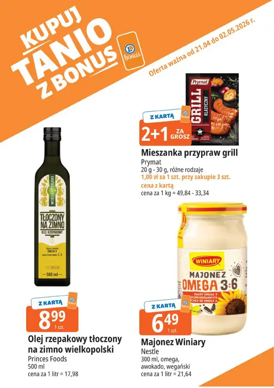 Leclerc - gazetka promocyjna Kupuj tanio z bonus od wtorku 21.04 do soboty 02.05 - strona 14