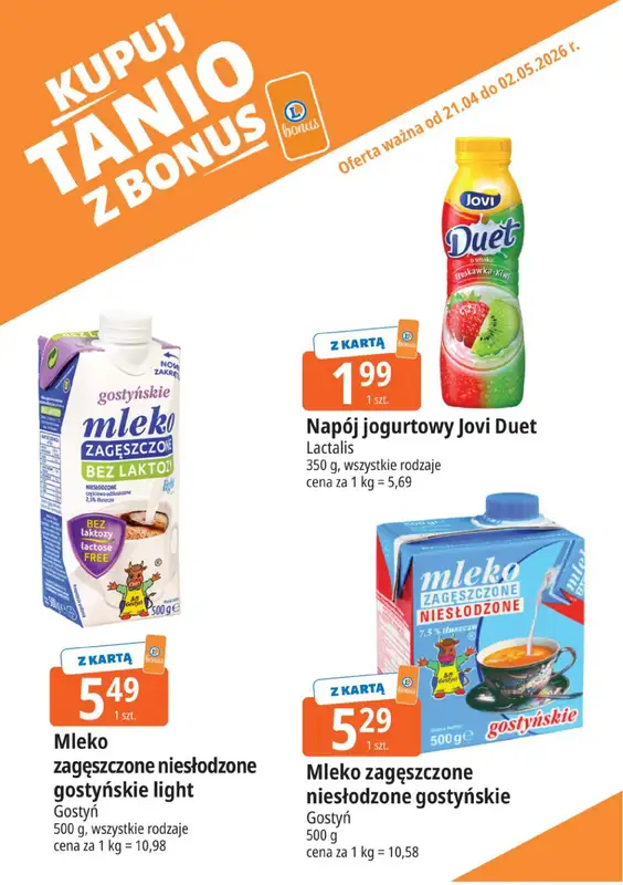 Leclerc - gazetka promocyjna Kupuj tanio z bonus od wtorku 21.04 do soboty 02.05 - strona 7