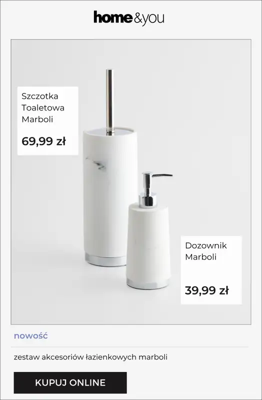 home&you - gazetka promocyjna Nowości: łazienka od poniedziałku 20.04  - strona 6