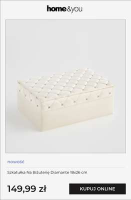 Szkatułka Na Biżuterię Diamante 18x26 cm