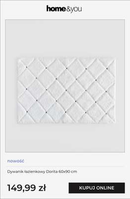 Dywanik łazienkowy Dorita 60x90 cm