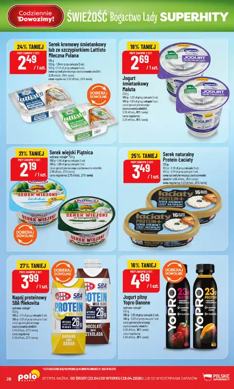POLOmarket - gazetka promocyjna Gazetka od środy 22.04 do wtorku 28.04 - strona 28