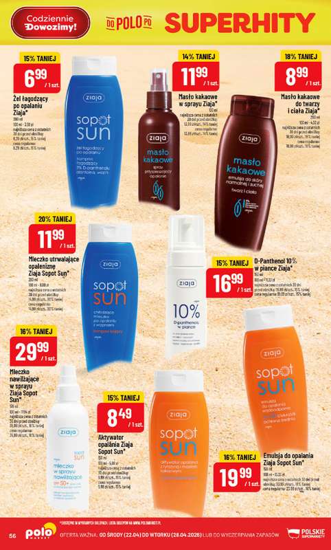 POLOmarket - gazetka promocyjna Gazetka od środy 22.04 do wtorku 28.04 - strona 56
