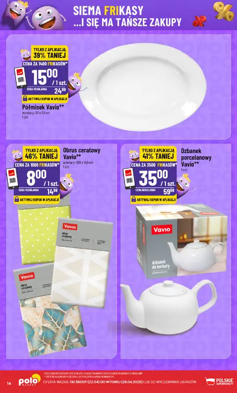 POLOmarket - gazetka promocyjna Frikasowy Katalog od środy 22.04 do wtorku 28.04 - strona 14