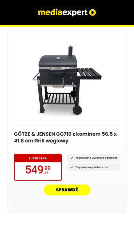 Media Expert - gazetka promocyjna HITY SEZONU Grill & Ogród od poniedziałku 20.04 do czwartku 30.04
