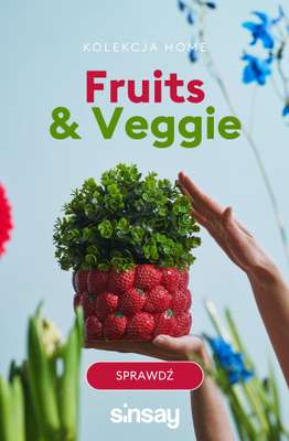 Sinsay - gazetka promocyjna Kolekcja Fruits & Veggie od poniedziałku 20.04 do niedzieli 26.04
