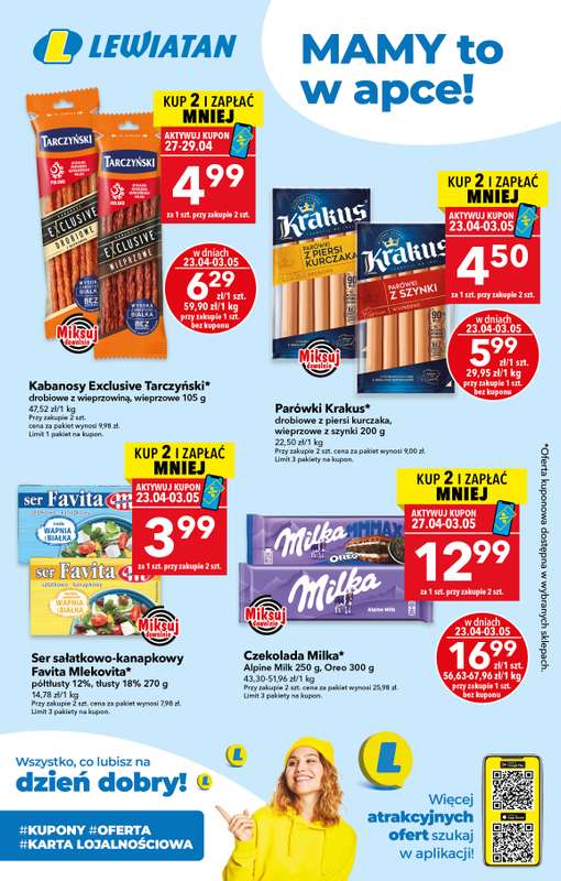 LEWIATAN - gazetka promocyjna Mamy TO w appce od czwartku 23.04 do niedzieli 03.05
