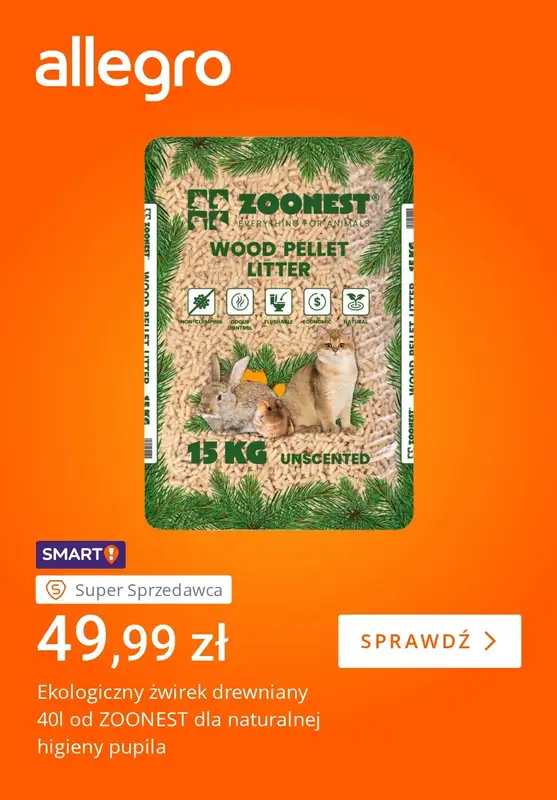 Allegro - gazetka promocyjna Zapasy dla Twojego pupila od wtorku 21.04 do poniedziałku 27.04 - strona 5