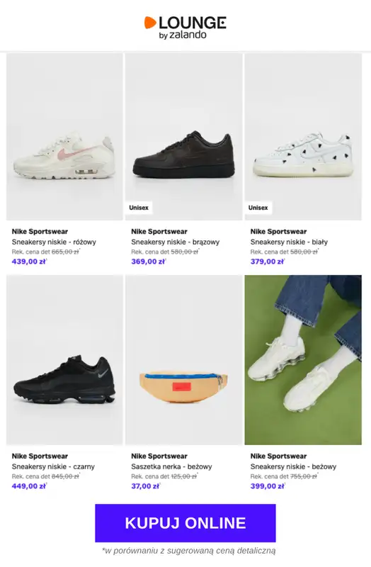 Lounge by Zalando - gazetka promocyjna Specjalne okazje: Nike Sportswear - Buty & Akcesoria od poniedziałku 20.04 do czwartku 23.04 - strona 2