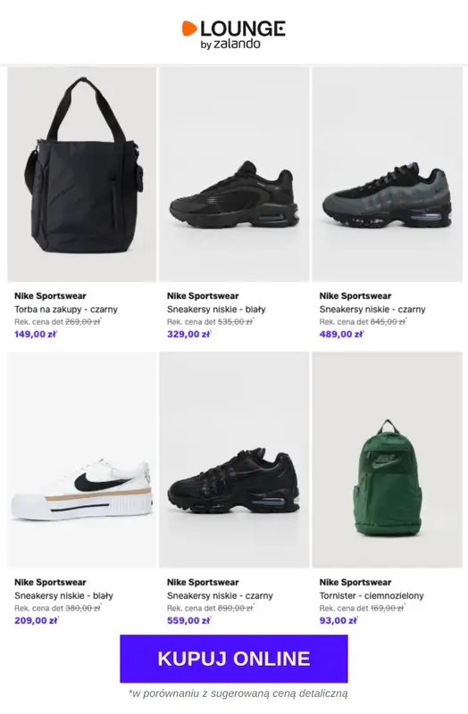 Lounge by Zalando - gazetka promocyjna Specjalne okazje: Nike Sportswear - Buty & Akcesoria od poniedziałku 20.04 do czwartku 23.04 - strona 5