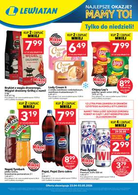 LEWIATAN - gazetka promocyjna W wielopakach taniej! od czwartku 23.04 do niedzieli 03.05