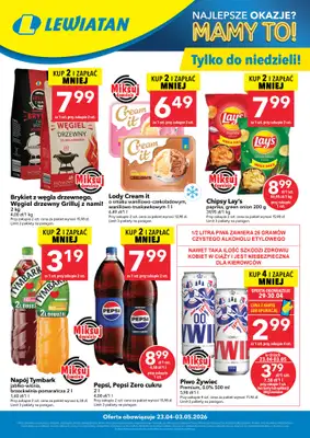 LEWIATAN - gazetka promocyjna W wielopakach taniej! od czwartku 23.04 do niedzieli 03.05
