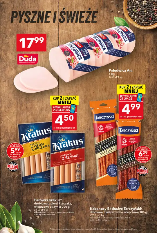 LEWIATAN - gazetka promocyjna Gazetka „MAMY TO w Lewiatanie” od czwartku 23.04 do niedzieli 03.05 - strona 9