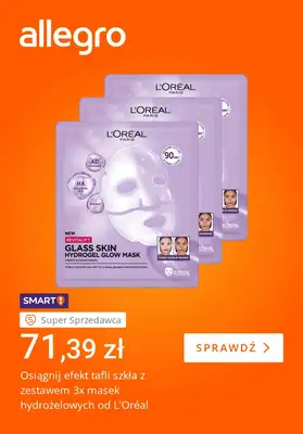 Allegro - gazetka promocyjna Wiosenny blask Twojej skóry od wtorku 21.04 do poniedziałku 27.04