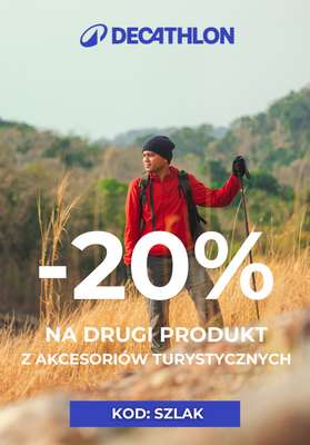 Decathlon - gazetka promocyjna -20% na drugi produkt z akcesoriów turystycznych od poniedziałku 20.04 do wtorku 28.04