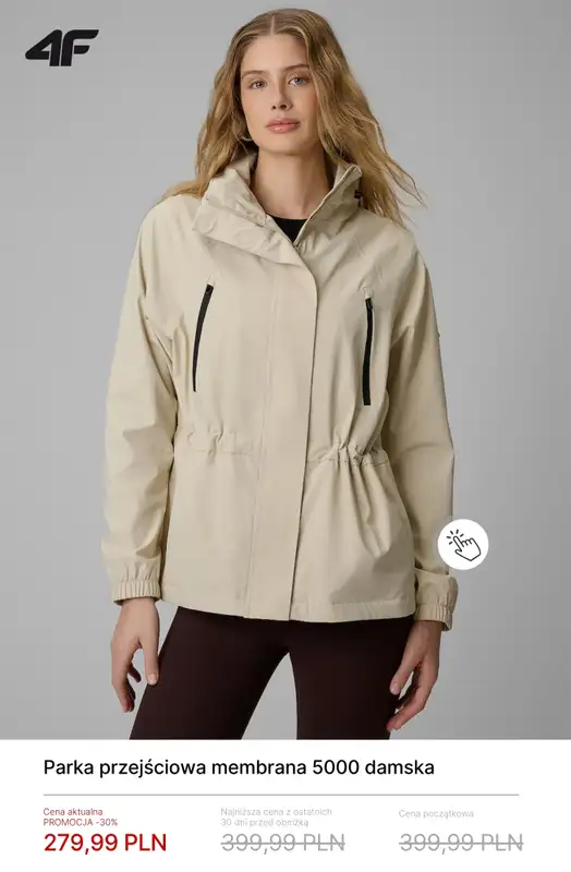 4F - gazetka promocyjna Kurtki wiosenne w supercenach! od poniedziałku 20.04  - strona 4