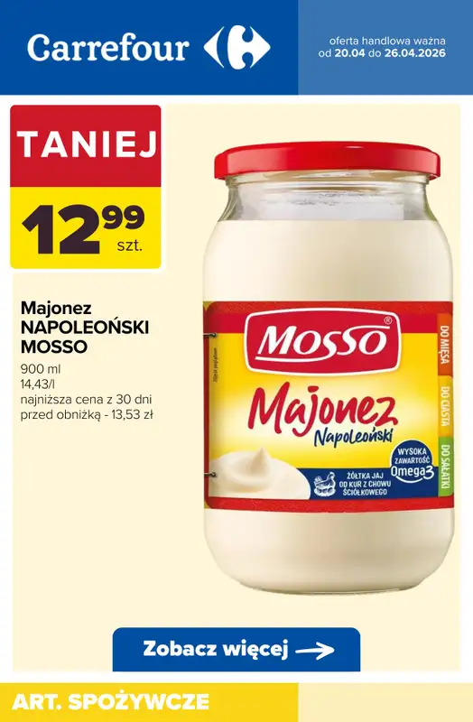 Carrefour - gazetka promocyjna Produkty na KANAPKI! - sprawdź oferty! od wtorku 21.04 do niedzieli 26.04 - strona 6