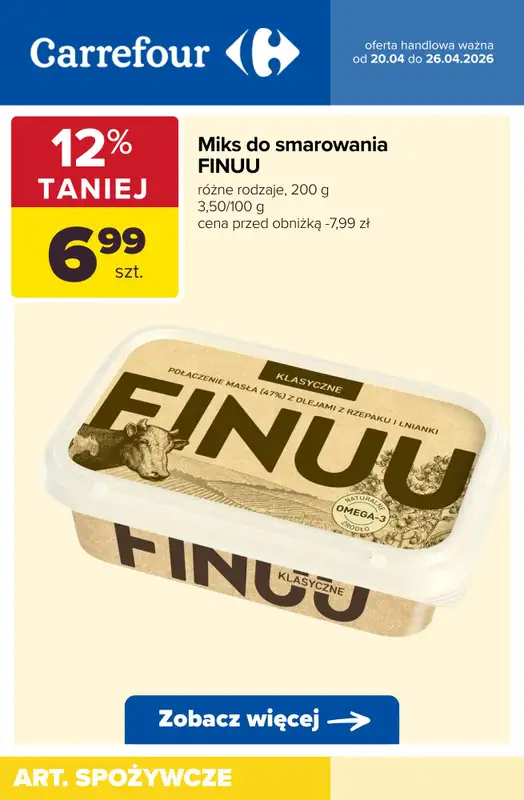 Carrefour - gazetka promocyjna Produkty na KANAPKI! - sprawdź oferty! od wtorku 21.04 do niedzieli 26.04 - strona 5
