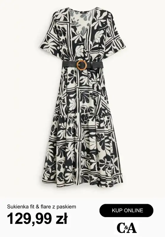 C&A - gazetka promocyjna Odzież w kolorach bieli i czerni od poniedziałku 20.04  - strona 5