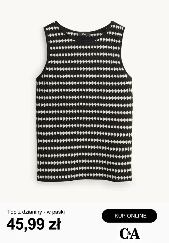 C&A - gazetka promocyjna Odzież w kolorach bieli i czerni od poniedziałku 20.04  - strona 13