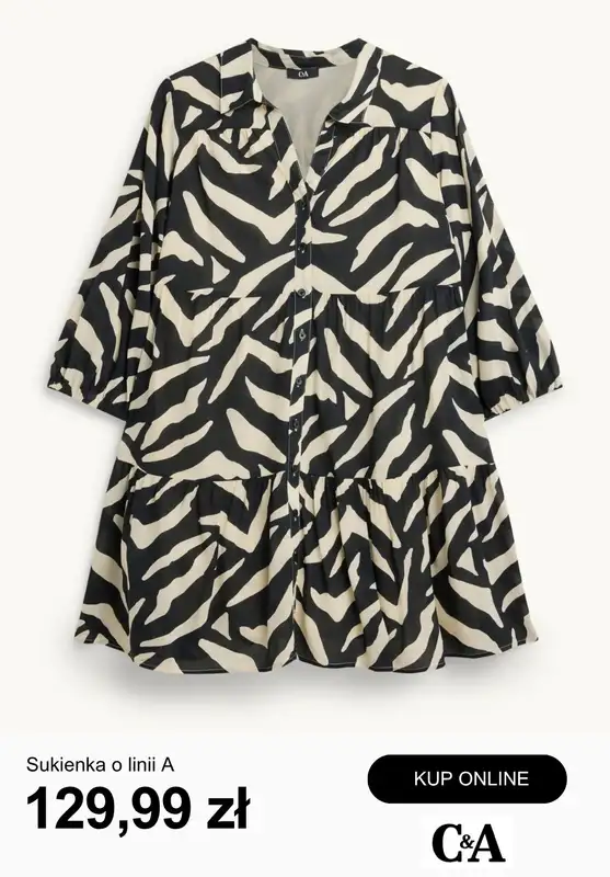 C&A - gazetka promocyjna Odzież w kolorach bieli i czerni od poniedziałku 20.04  - strona 2