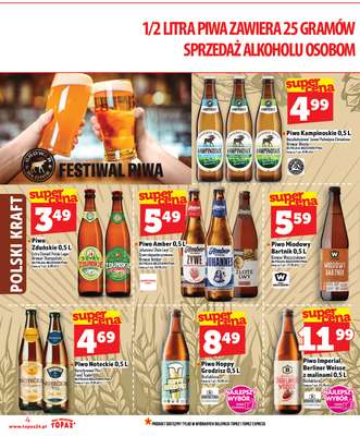 TOPAZ - gazetka promocyjna Nowa gazetka od czwartku, 23.04 od czwartku 23.04 do środy 29.04 - strona 4