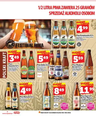 TOPAZ - gazetka promocyjna Nowa gazetka od czwartku, 23.04 od czwartku 23.04 do środy 29.04 - strona 4