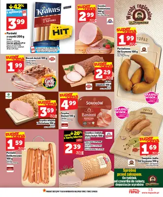 TOPAZ - gazetka promocyjna Nowa gazetka od czwartku, 23.04 od czwartku 23.04 do środy 29.04 - strona 13