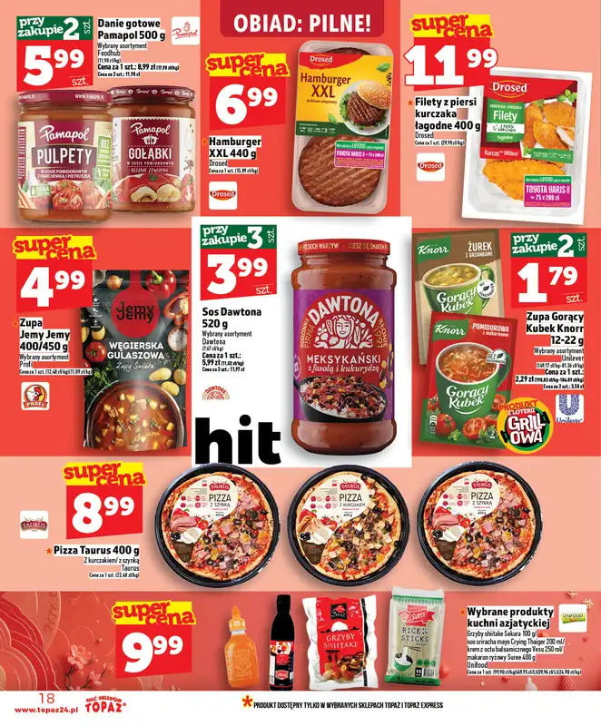 TOPAZ - gazetka promocyjna Nowa gazetka od czwartku, 23.04 od czwartku 23.04 do środy 29.04 - strona 18