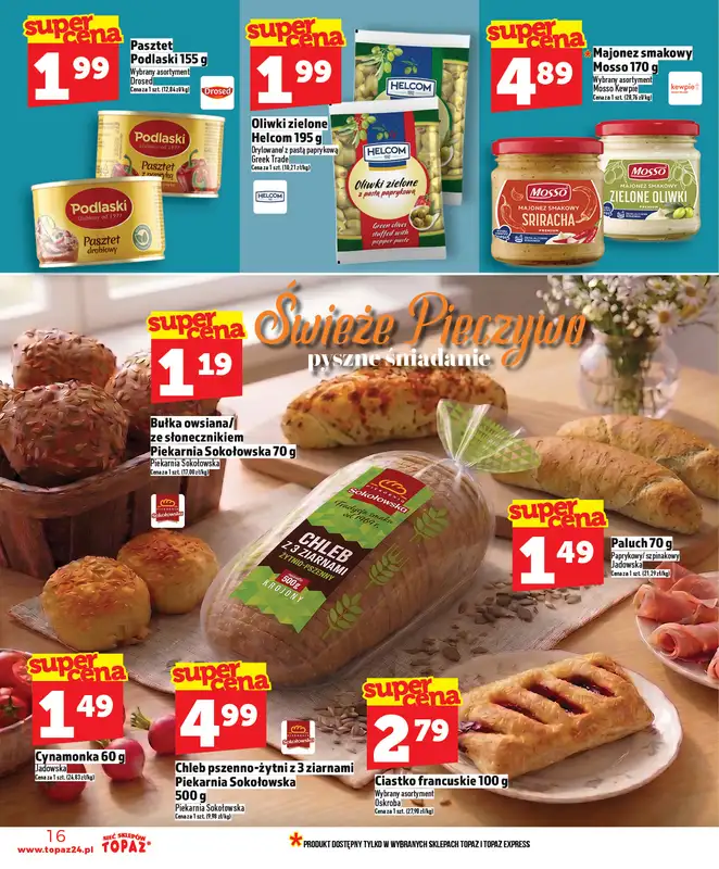 TOPAZ - gazetka promocyjna Nowa gazetka od czwartku, 23.04 od czwartku 23.04 do środy 29.04 - strona 16