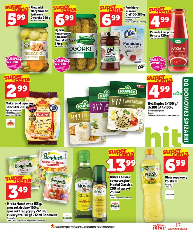 TOPAZ - gazetka promocyjna Nowa gazetka od czwartku, 23.04 od czwartku 23.04 do środy 29.04 - strona 17